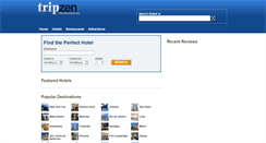 Desktop Screenshot of hotels.tripzen.com