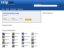 Tablet Screenshot of hotels.tripzen.com